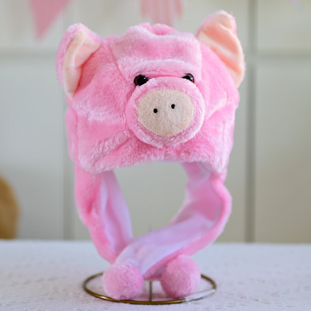 Cartoon Animal Plush Earflap Hat