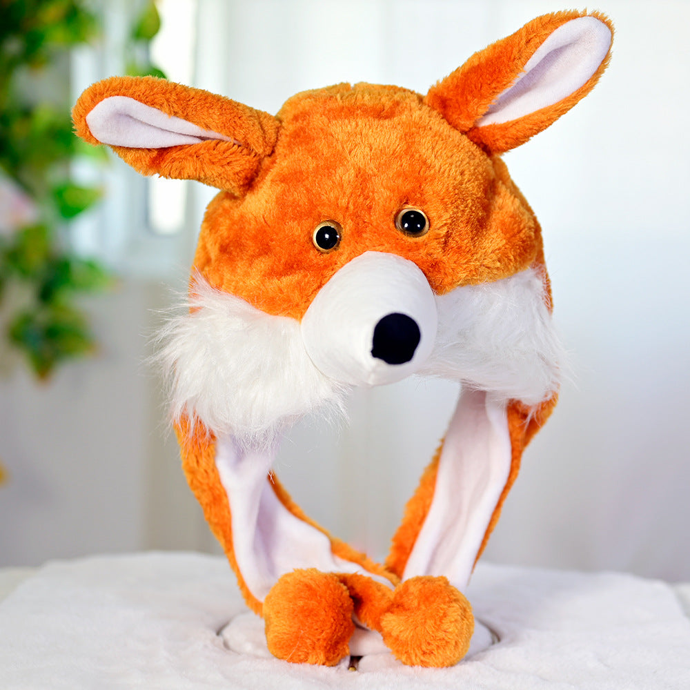 Cartoon Animal Plush Earflap Hat