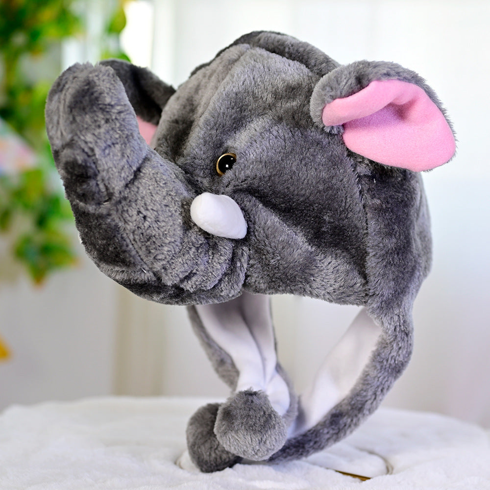 Cartoon Animal Plush Earflap Hat