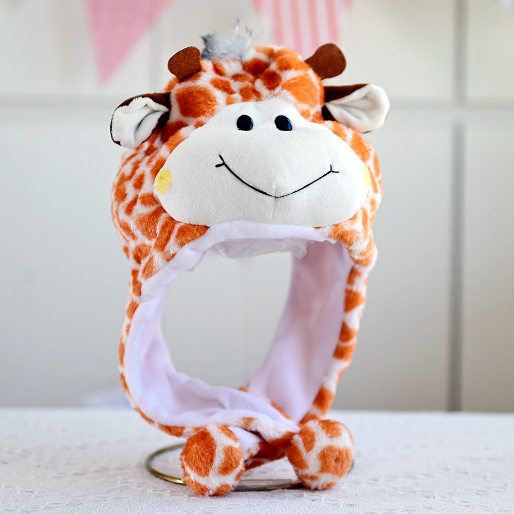 Cartoon Animal Plush Earflap Hat