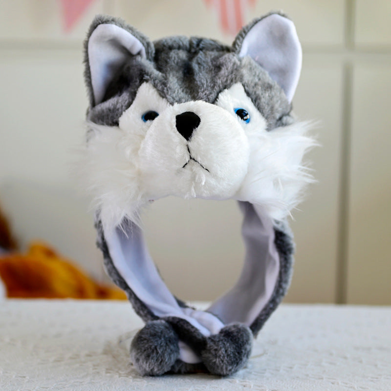 Cartoon Animal Plush Earflap Hat